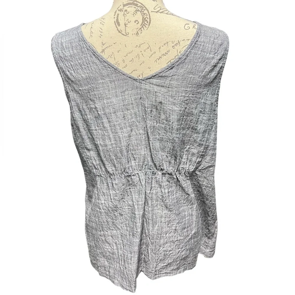 Aventura 100% Organic Cotton Sleeveless Top Fair Trade size Large - Picture 3 of 6